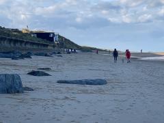 Arriving at Sea Palling!